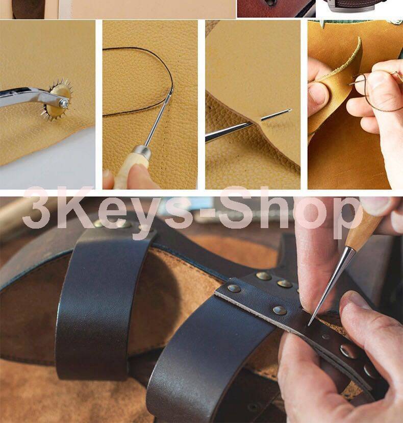 Leather hand tools 183 leather DIY kit, embossed/rivet leather tool kit