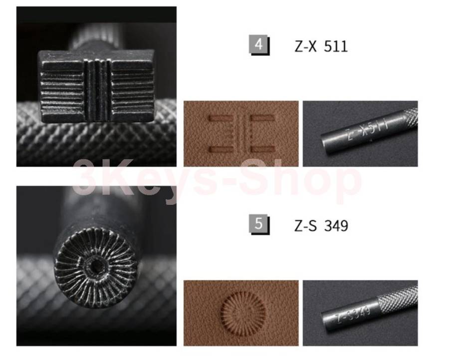 Leather engraved printing craft tool kit leather leather tool rack