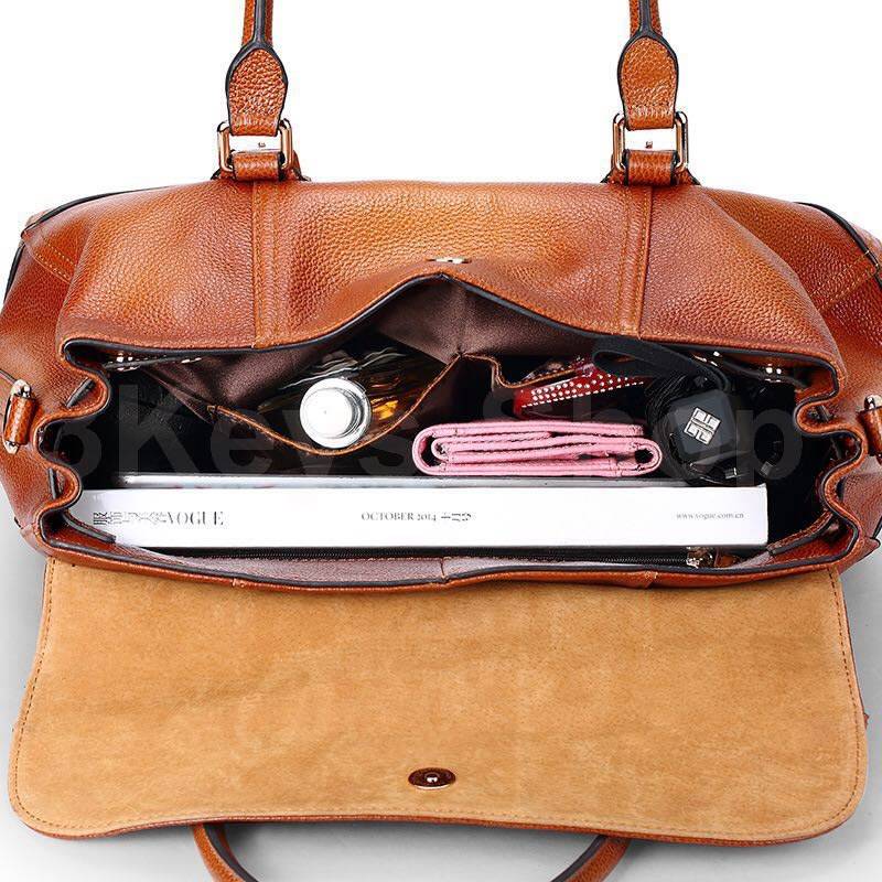 Women's Genuine Leather Purses and Handbags, Satchel Tote Shoulder Bag