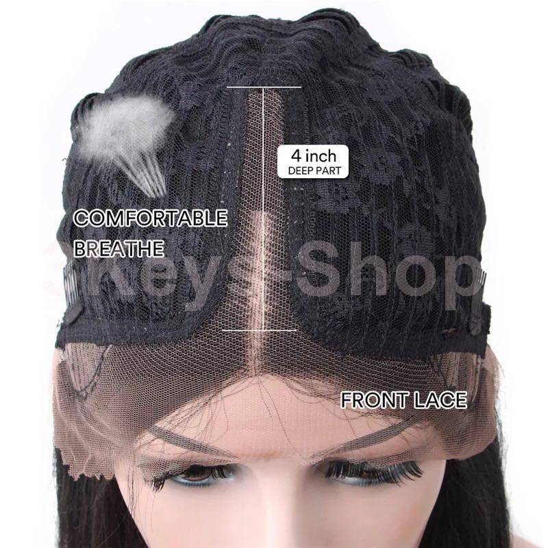 Straight Lace Front Wigs Human Hair (22 inch) Human Hair Wig with Baby Hair Pre Plucked Natural Hair