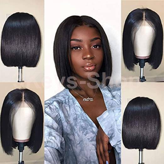 Straight Lace Front Wigs Human Hair (22 inch) Human Hair Wig with Baby Hair Pre Plucked Natural Hair