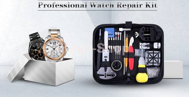 Watch Repair Kit, Watch Repair Tools Professional Spring Bar Tool Set, Watch Band Link Pin Tool Set