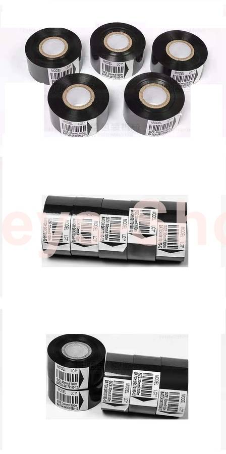 10 Rolls Hot Stamp Ribbon Thermal Transfer Ribbon 30mm x 100m for Date Coder Hot Stamp Printer HP-2
