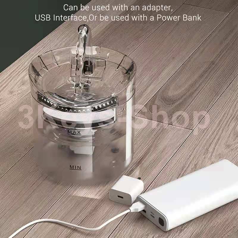 Intelligent Cat Water Fountain With Faucet Dog Water Dispenser Transparent Drinker Pet Drinking Filt