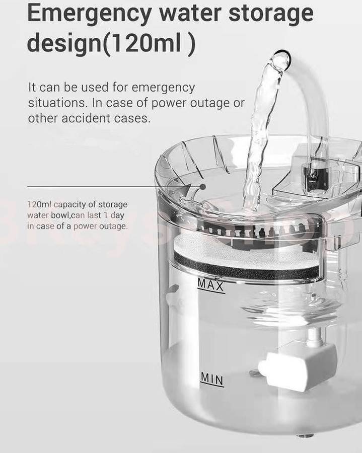 Intelligent Cat Water Fountain With Faucet Dog Water Dispenser Transparent Drinker Pet Drinking Filt
