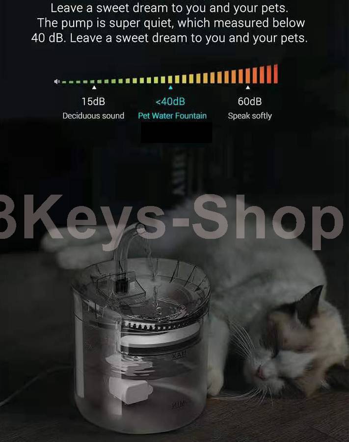 Intelligent Cat Water Fountain With Faucet Dog Water Dispenser Transparent Drinker Pet Drinking Filt