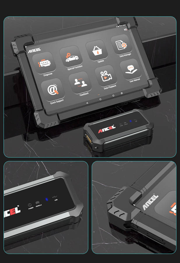 ANCEL X7 Professional OBD2 Scanner TPMS DPF EPB Oil Full System Print Report Engine Scan OBD 2 Car T