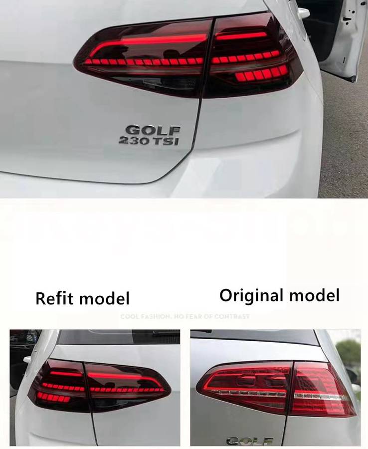 Car Tail Light Assembly For Volkswagen VW golf 7 mk7 golf 7.5 mk7.5 2013 2014-2020 LED Brake Flowin