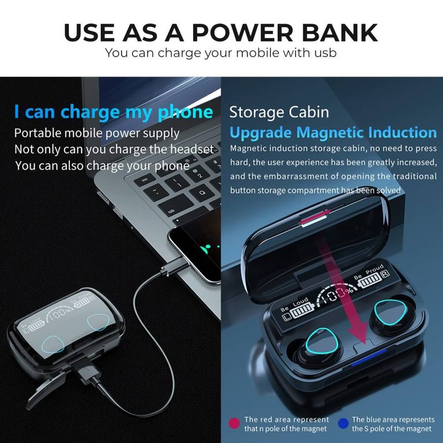 M10 TWS Wireless  Earbuds