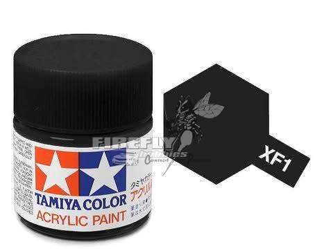 Tamiya - XF-1 Flat Black Acrylic 23ml. #81301