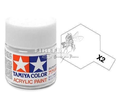 TAMIYA - X-2 WHITE ACRYLIC 23ml #81002