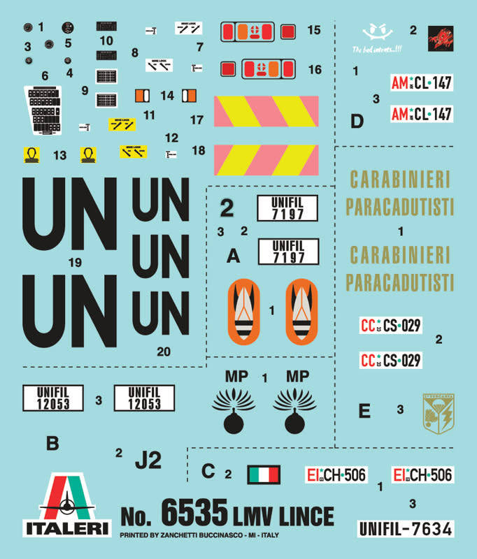 Italeri  1:35 LMV Lince  United Nations