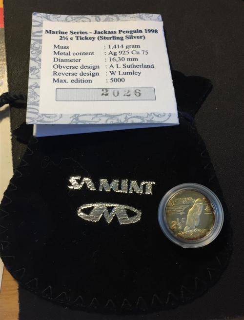 1998 Silver Tickey. THE JACKASS PENGUIN.