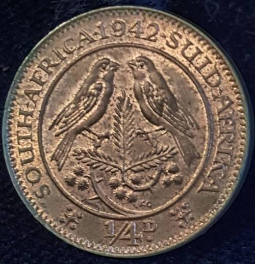 1942 Coin set no 3d. 3 x 1/4d, 2x 1/2d, 1d, 2x 6d, 1`. 2`. 2/5` Can only post 15 images.