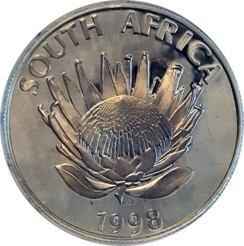 1998 Silver R1 year of the Child. In Blue SA Mint box. Proof mintage 1999