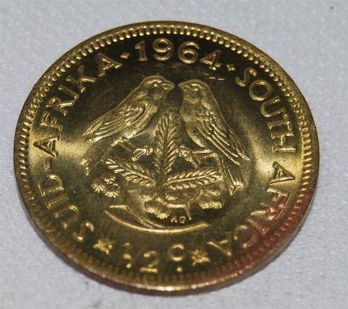 1964 B/UNC 1/2 cent./