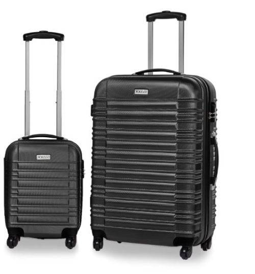 2 Piece ABS Trolley Luggage Bag Set , 16" and 28"