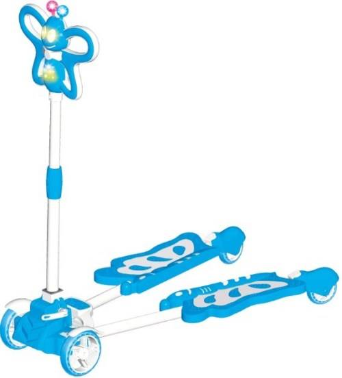 Baneen Kids Four Wheel Frog Kick Scooter