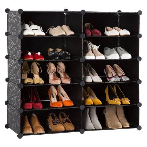 10 Compartment Cubical Shoe Storage Rack Organizer Holder