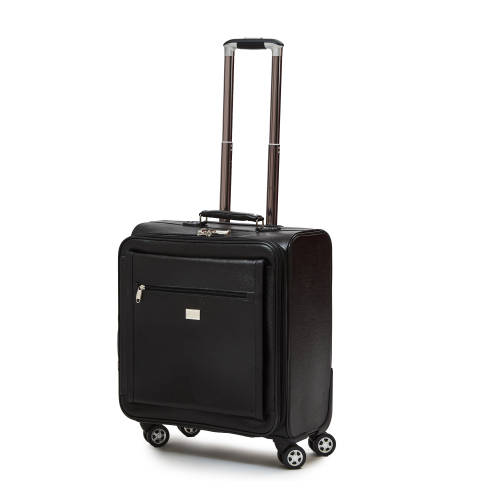 Hazlo Faux Leather Trolley Briefcase Laptop Travel Cabin Luggage Bag