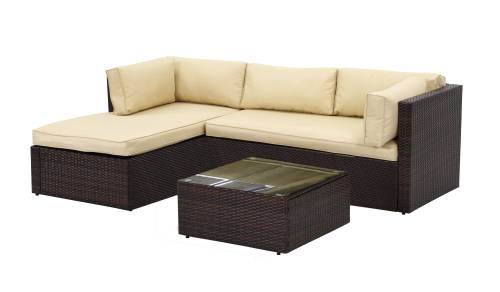Cadenza Wicker Outdoor Sectional Living Sofa Patio Set [Second hand]