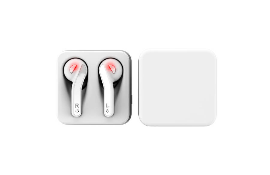 True Sport Wireless Bluetooth Earbuds In-Ear Headsets With Mic - Pair of 2 - White - Second Hand