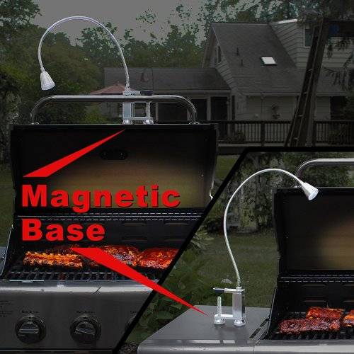 12 Led Aluminium BBQ Grill Light with Flexible Goose-neck - Second Hand