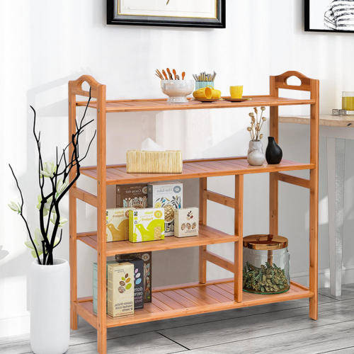 4-Tier Bamboo Shoe Rack Shelve