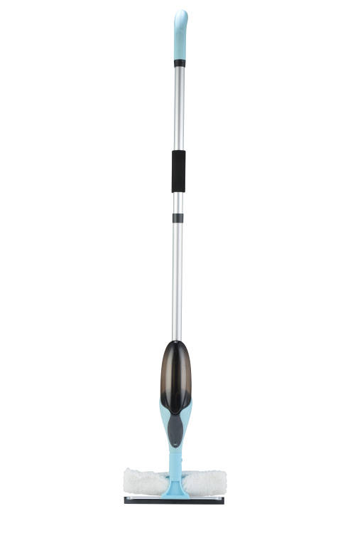 Floor Spray Mop with 2 Mop Heads Window Cleaner & Scraper