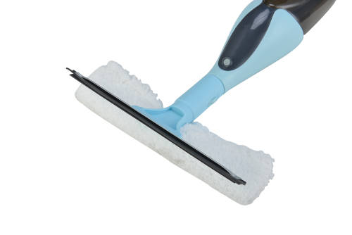 Floor Spray Mop with 2 Mop Heads Window Cleaner & Scraper