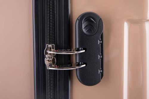 1 Piece ABS+PC Hard Luggage Trolley Bag (Medium) - Champagne - Please Read