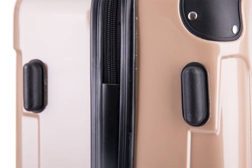 1 Piece ABS+PC Hard Luggage Trolley Bag (Medium) - Champagne - Please Read