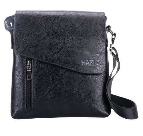 Faux Leather Shoulder Sling Bag - Black