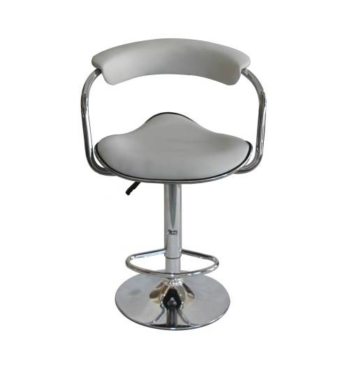 Hazlo Modern Adjustable Swivel Faux Leather Kitchen Bar Stool Chair (Set of 2)