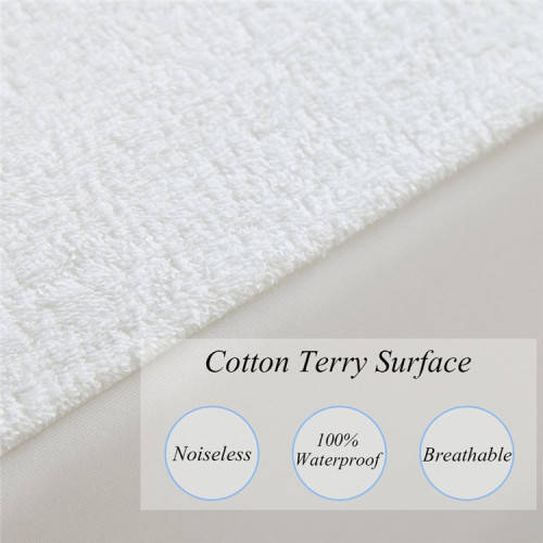 Hazlo Premium Cotton Terry Waterproof Mattress Protector