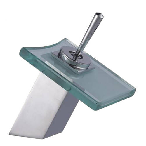 Nevenoe LED Glass Bathroom Tap Faucet Mixer - Changes Colour on Water Temperature