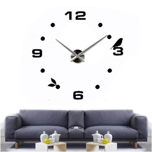 Modern DIY Large 3D Wall Clock (Home Decor) Gold (Second hand)