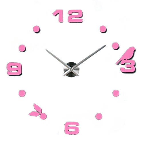 Modern DIY Large 3D Wall Clock (Home Decor) Gold (Second hand)