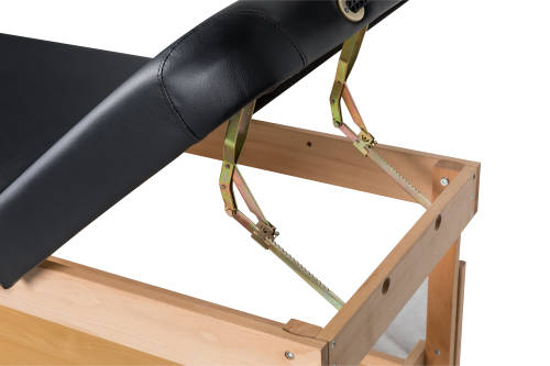 Hazlo Stationary Adjustable Spa Treatment Therapy Massage Table Bed - Black (Second hand)