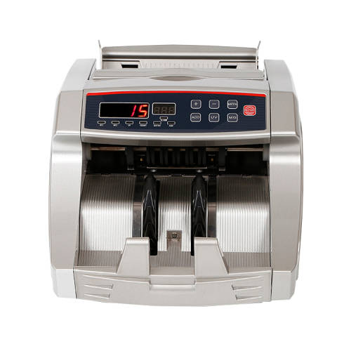 IronClad UV/MG Counterfeit Detection Money Bill Counter Machine with External LCD Display - Silver