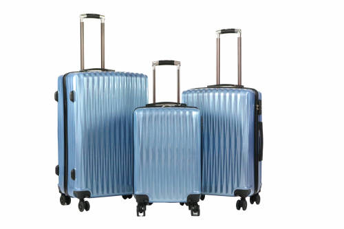 Hazlo 3 Piece ABS+PC Hard Luggage Trolley Bag Set - Teal (Second Hand)