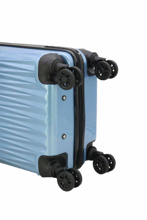 Hazlo 3 Piece ABS+PC Hard Luggage Trolley Bag Set - Teal (Second Hand)