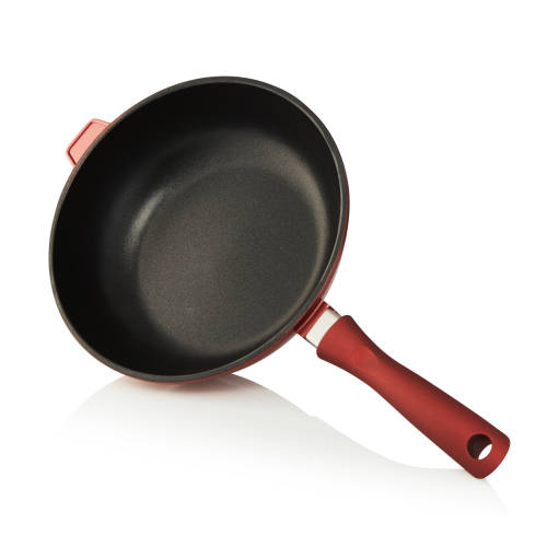 La Fermete Non-stick Die Cast Aluminium 15 Piece Pot Pan Cookware set  Burgundy