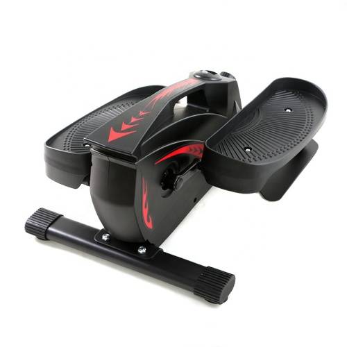 Zoolpro Elliptical Cycle Pedal Electric Resistance Exercise Trainer with Display Monitor  Black Red