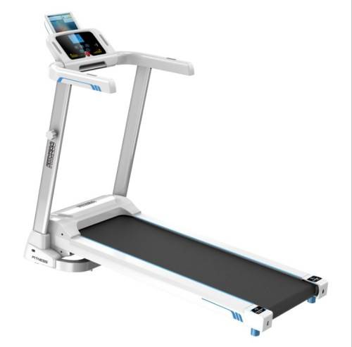 Motorized Exercise Workout Running Electric Treadmill Machine  White and Black