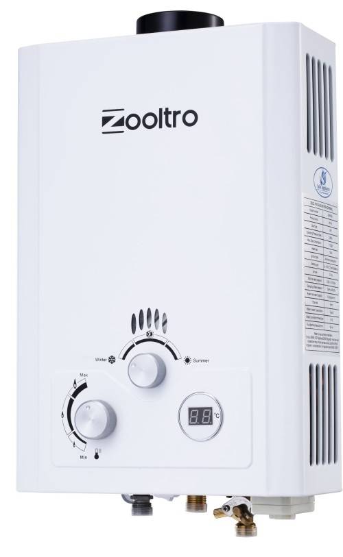 Zooltro Indoor Outdoor Instant LP Gas Water Heater with LCD Display  6l