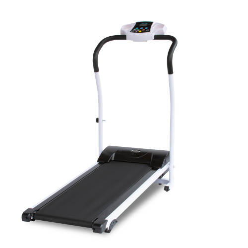Zoolpro Motorized Exercise Workout Running Electric Treadmill Machine  White Black