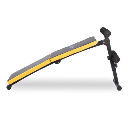Zoolpro Multi-Function Adjustable Ab Bench - Black Yellow
