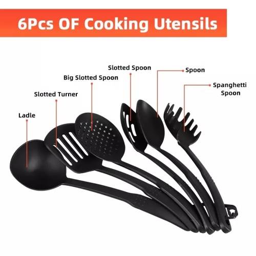 Alpine Gray 13 Piece Iron Non Stick Cookware Pot set - Black