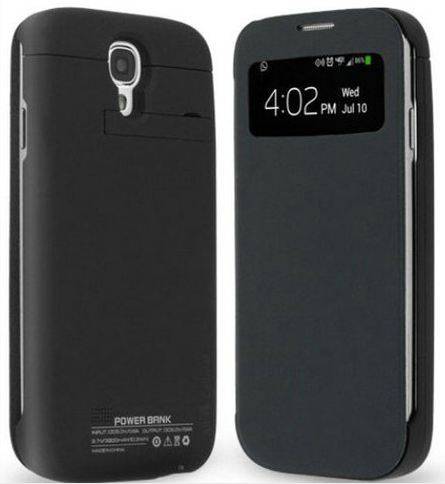 1800mAh External backup Battery / Power Bank Case for Samsung Galaxy S4 **BLACK/WHITE**
